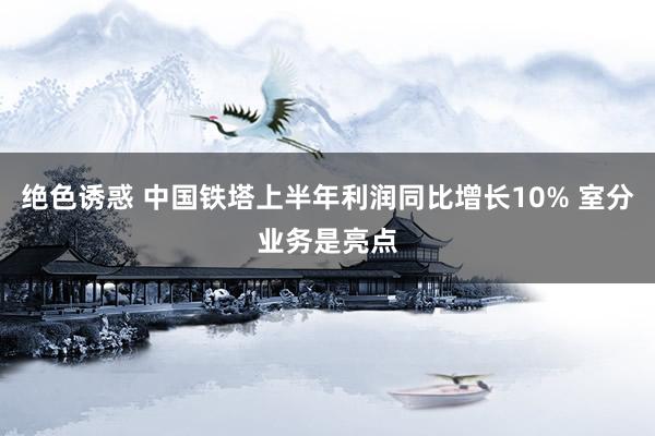 绝色诱惑 中国铁塔上半年利润同比增长10% 室分业务是亮点