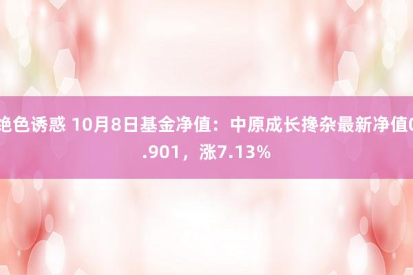 绝色诱惑 10月8日基金净值：中原成长搀杂最新净值0.901，涨7.13%