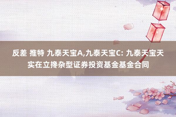 反差 推特 九泰天宝A，九泰天宝C: 九泰天宝天实在立搀杂型证券投资基金基金合同