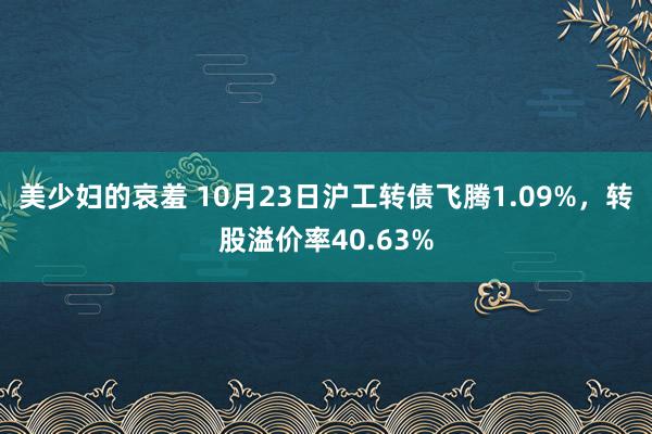 美少妇的哀羞 10月23日沪工转债飞腾1.09%，转股溢价率40.63%