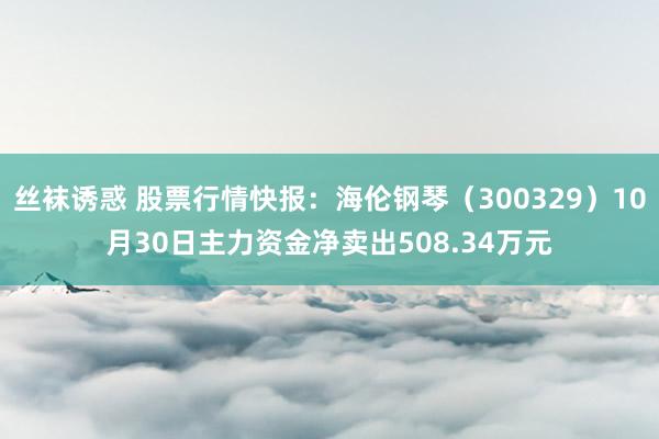 丝袜诱惑 股票行情快报：海伦钢琴（300329）10月30日主力资金净卖出508.34万元