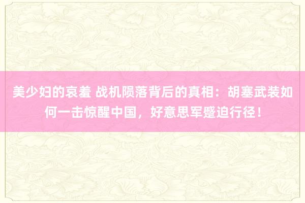 美少妇的哀羞 战机陨落背后的真相：胡塞武装如何一击惊醒中国，好意思军蹙迫行径！