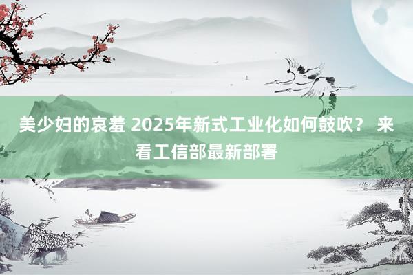 美少妇的哀羞 2025年新式工业化如何鼓吹？ 来看工信部最新部署